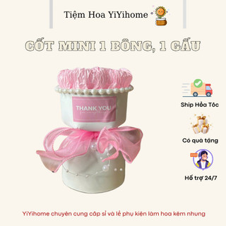 Cốt Mini 1 Bông, 1 Thú Quà Tặng Người Yêu, Bạn Bè, Người Thân DIY Handmade YiYihome