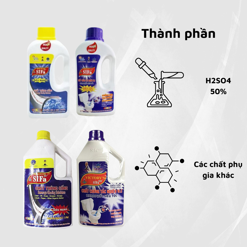 Nước thông tắc Sifa 1600ml