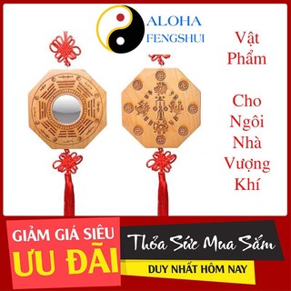 Gương Bát Quái Gỗ Đào Cầu Lồi Pháp Bảo Tịch Tà - Hóa Sát Hàng Đầu – Cho Ngôi Nhà Luôn Vượng Khí