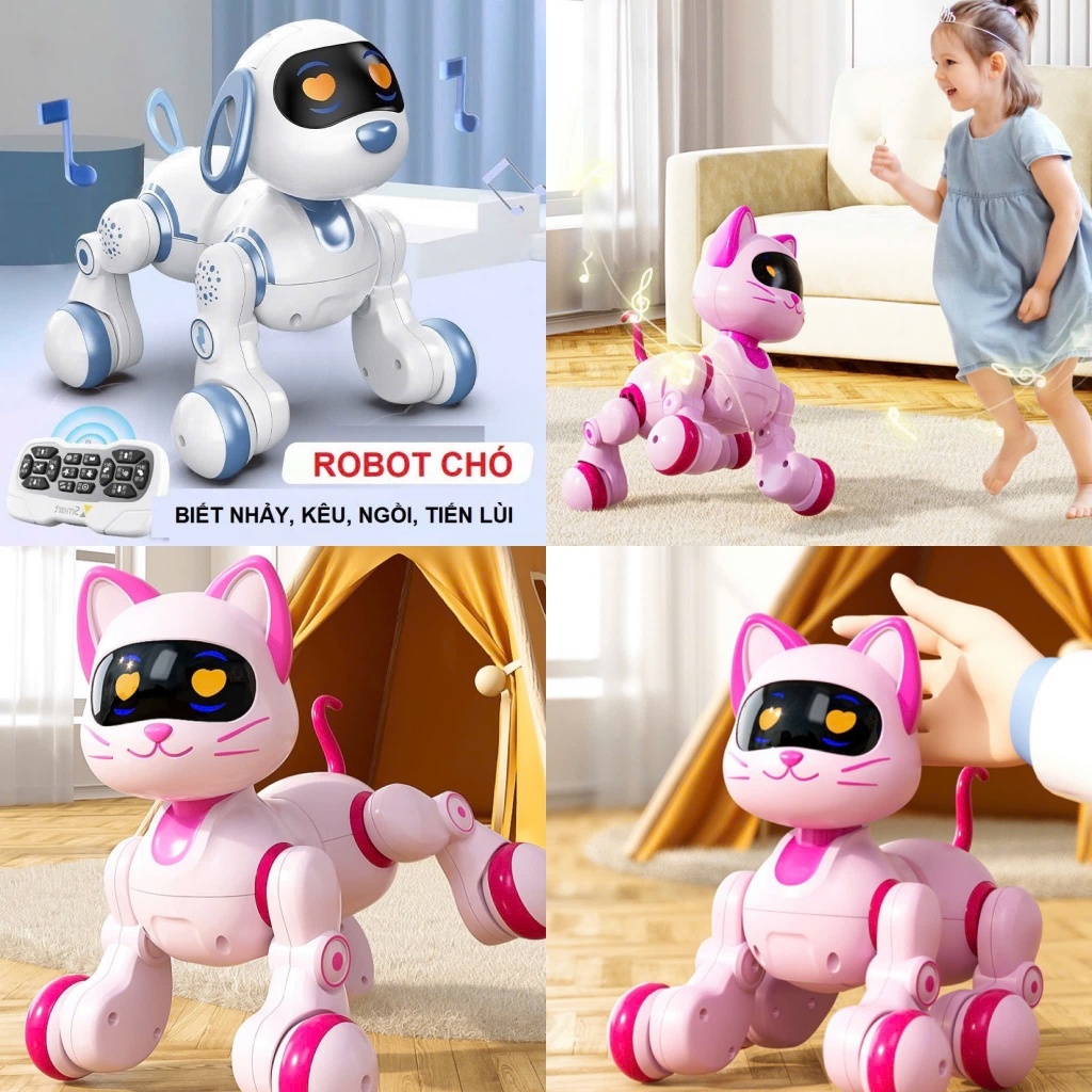 Robot điều khiển từ xa cho bé đồ chơi chú chó thông minh cảm ứng tay có thể  nhảy múa ca hát, quà tặng sinh nhật cho bé | Shopee Việt Nam