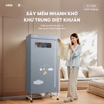 Tủ Sấy Quần Áo Bear Tủ Vải Máy Sấy Sưởi Gấp Gọn 2 Tầng 475L Sấy Khô Nhanh Công Suất 1200W Diệt Khuẩn Hẹn Giờ HGJ-D12D5 — ảnh 2