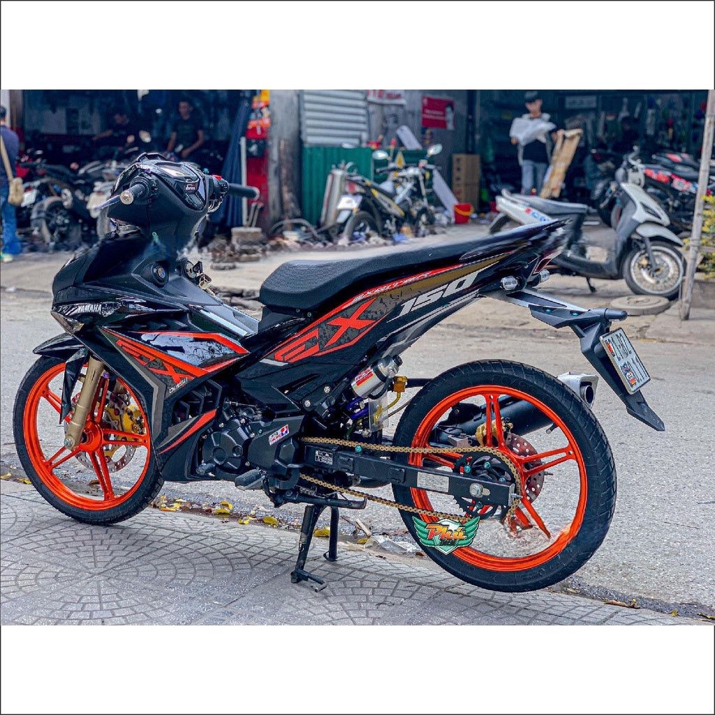 Tem rời xe Ex 150 Ex Cam đen (c) | Shopee Việt Nam