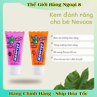 [DATE MỚI NHẤT] Kem đánh răng cho bé Nga Nevcos từ 1-6 tuổi