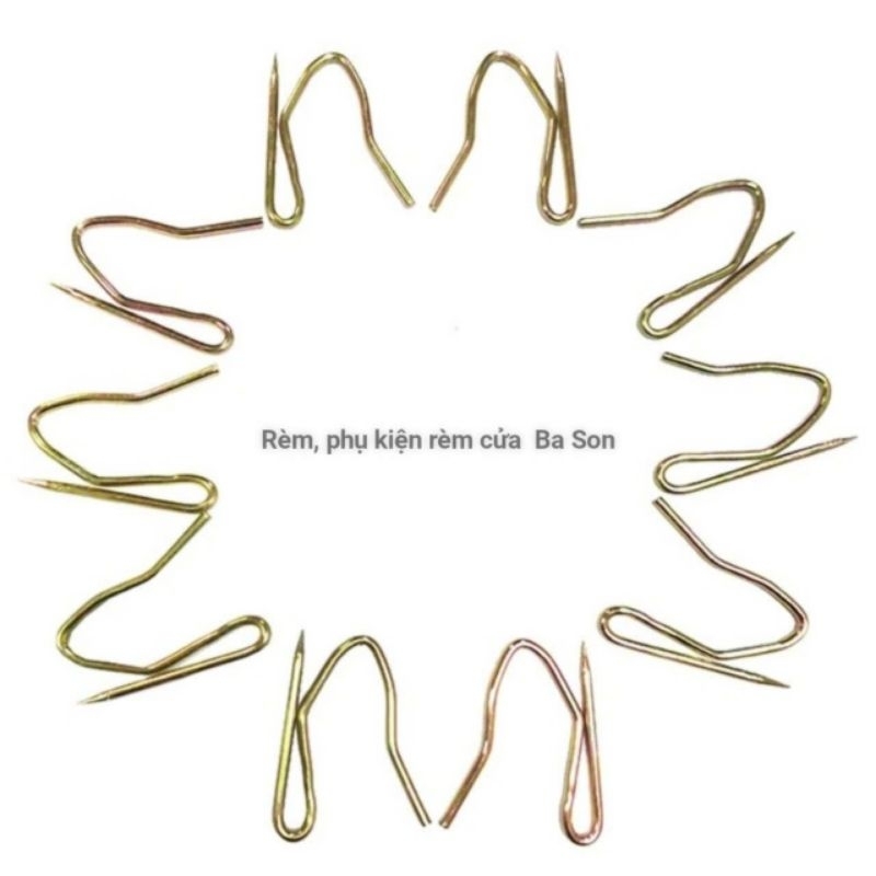 [PHỤ KIỆN RÈM] MÓC VÀNG không rỉ sét, dòng Cao Cấp TREO RÈM ÔTÔ, MÀN ...