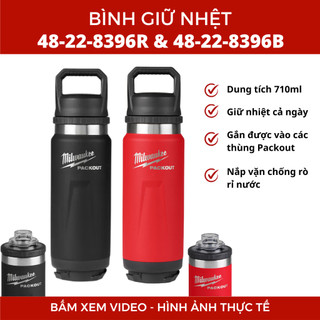 Bình Giữ Nhiệt Milwaukee Packout 710ml 48-22-8396 - Chất liệu dày, giữ nhiệt tốt, chống va đập mạnh