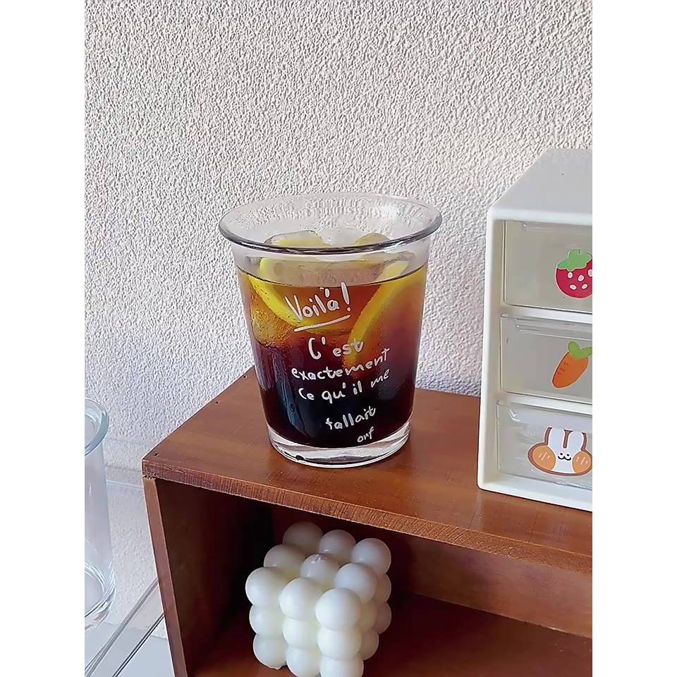 Cốc Thủy Tinh Voilá Phong Cách Hàn Quốc Dày Dặn Chịu Nhiệt CTT001