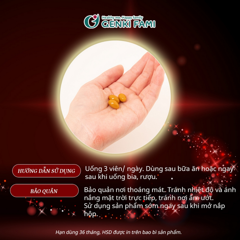 Ảnh Viên Uống Bổ Gan Kanzo Ukon Genki Fami Nhật Bản Hộp 30 Viên 3
