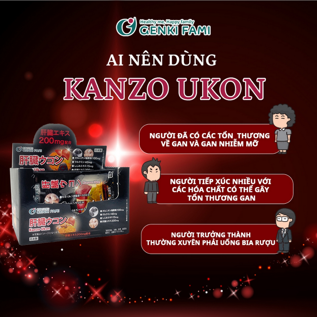 Ảnh Viên Uống Bổ Gan Kanzo Ukon Genki Fami Nhật Bản Hộp 30 Viên 1