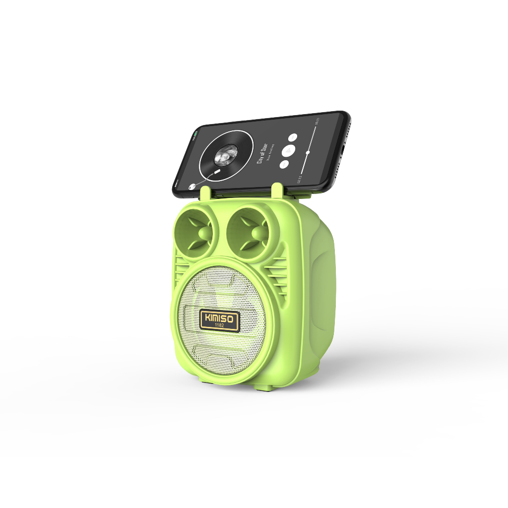 Loa bluetooth KIMISO KMS-1182 500mAh - Hàng nhập khẩu chính hãng, thiết kế nhỏ gọn, âm thanh sống động