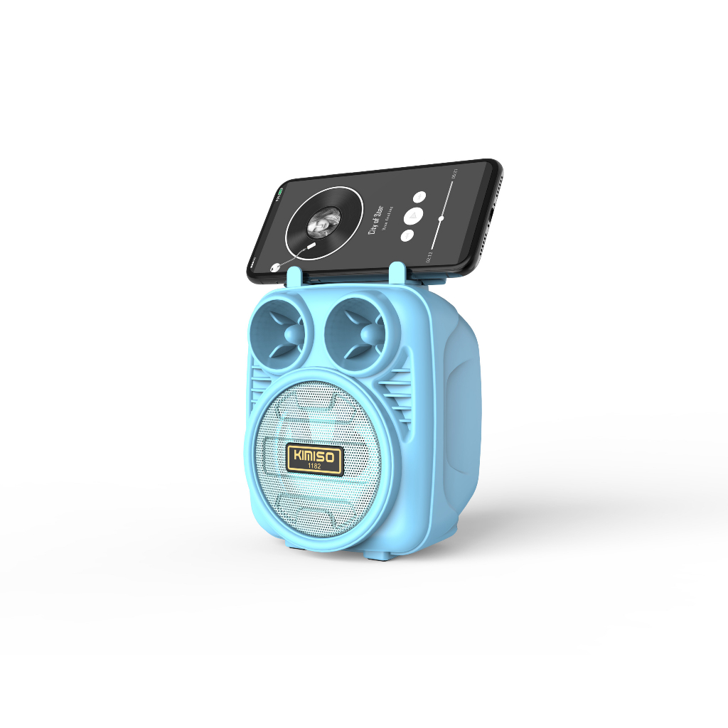 Loa bluetooth KIMISO KMS-1182 500mAh - Hàng nhập khẩu chính hãng, thiết kế nhỏ gọn, âm thanh sống động
