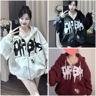 Áo Khoác NỈ Mũ Trần 2 Lớp IN HÌNH NGÔI SAO MÃ MỚI form rộng tay dài Unisex Oversize Nam Nữ mặc đều đẹp Bonbon