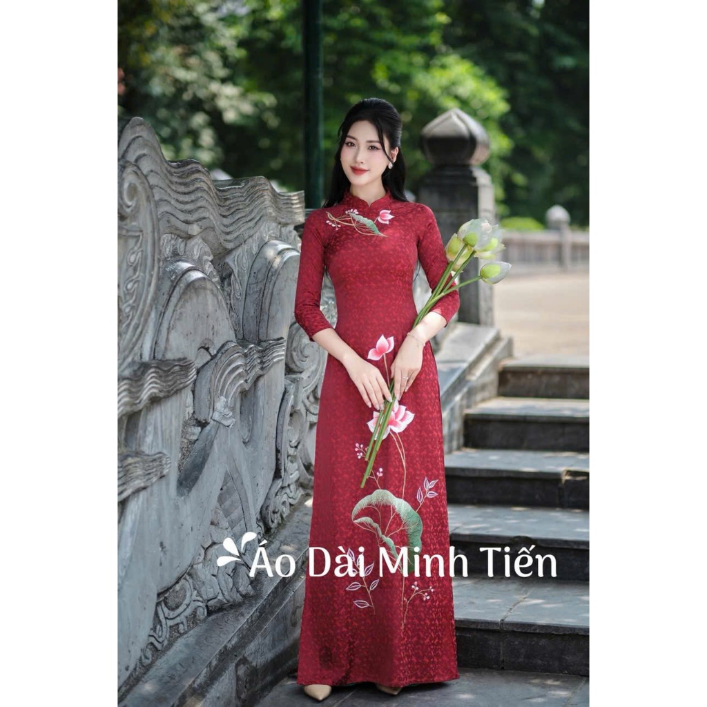 Áo Dài Chất Liệu Gấm Hoa Cao Cấp Hàng Thêu và May Thủ Công Tỉ Mỉ - Mã ...