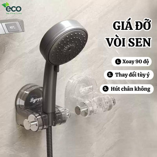 Giá đỡ vòi sen di động xoay 90 độ ECO, giá đỡ hút tường không cần khoan đục tiện lợi
