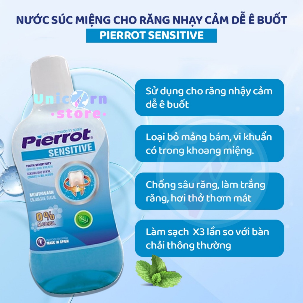 Nước Súc Miệng Chăm Sóc Răng Miệng Toàn Diện Pierrot 500ml
