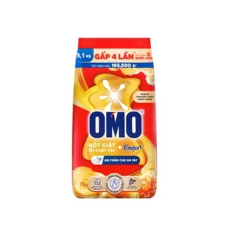 Bột giặt omo cửa trên tinh dầu thơm 5.5kg / 5.1kg