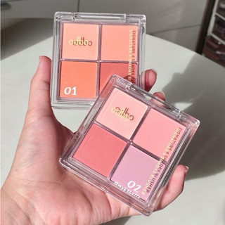 [Odbo] Phấn Má Hồng 4 Ô Odbo Signature 4 Shades Blush