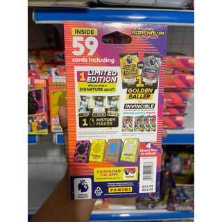 [ Mega Tin ] Hộp Thẻ Loại Lớn Panini AdrenaLyn Premier League Mega Tin Mùa 2025 24/25( 59 thẻ)
