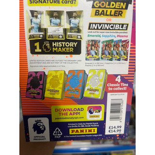 [ Mega Tin ] Hộp Thẻ Loại Lớn Panini AdrenaLyn Premier League Mega Tin Mùa 2025 24/25( 59 thẻ)