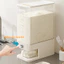 Thùng đựng gạo thông minh lấy gạo tự động chất liệu nhựa PET cao cấp an toàn sức khỏe (5kg-10kg)