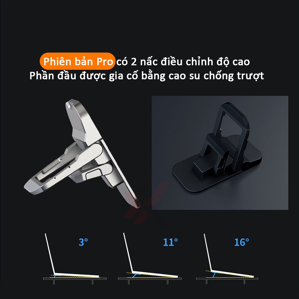 Chất liệu kim loại kê laptop Macbook tiện lợi, Giá đỡ laptop di động, hoạt động trên tất cả các máy tính xách tay | BigBuy360 - bigbuy360.vn