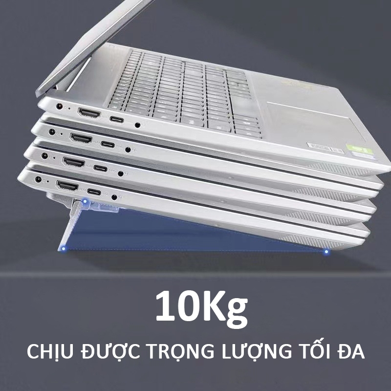 Chất liệu kim loại kê laptop Macbook tiện lợi, Giá đỡ laptop di động, hoạt động trên tất cả các máy tính xách tay | BigBuy360 - bigbuy360.vn