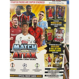 [ Starter Pack ] Hàng Chính Hãng Túi Album Đựng Thẻ Topps Match Attax Starter Pack 2024/25 24/25