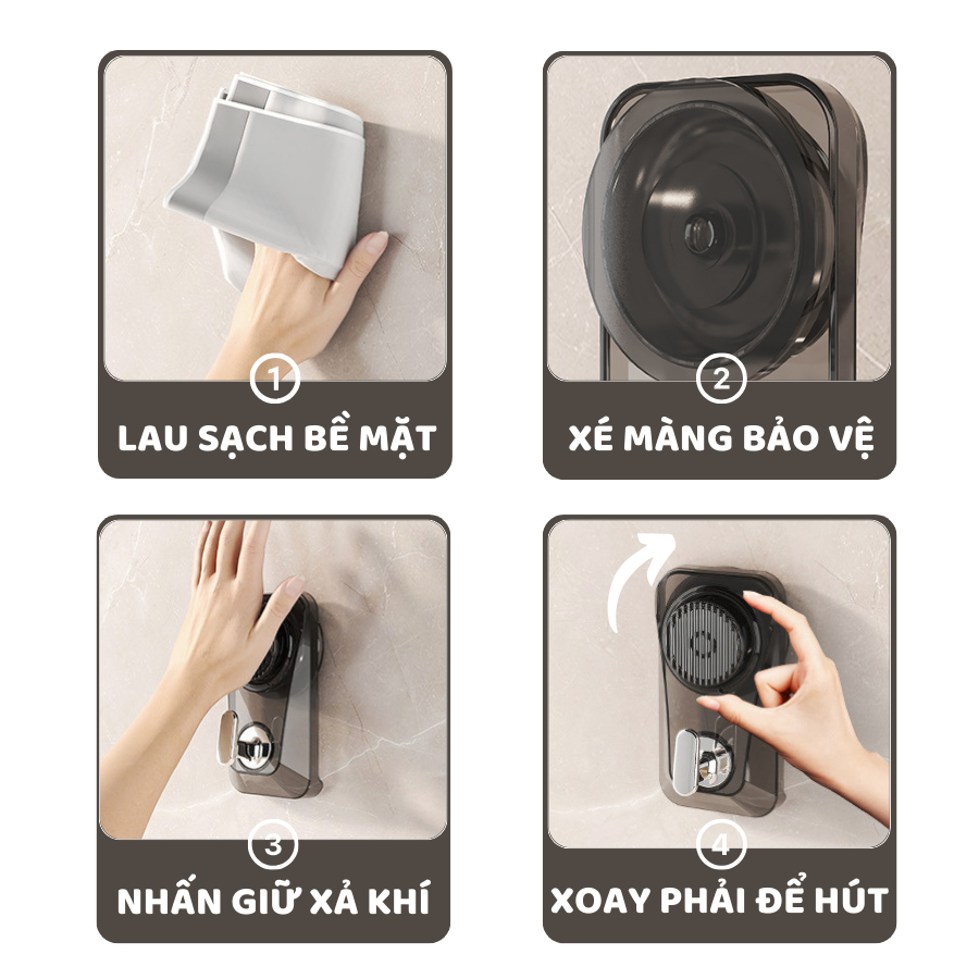 Móc Treo Đồ Hút Chân Không ENODA HOME, Móc Treo Đa Năng Chịu Lực Tốt, Phù Hợp Nhiều Bề Mặt MT001