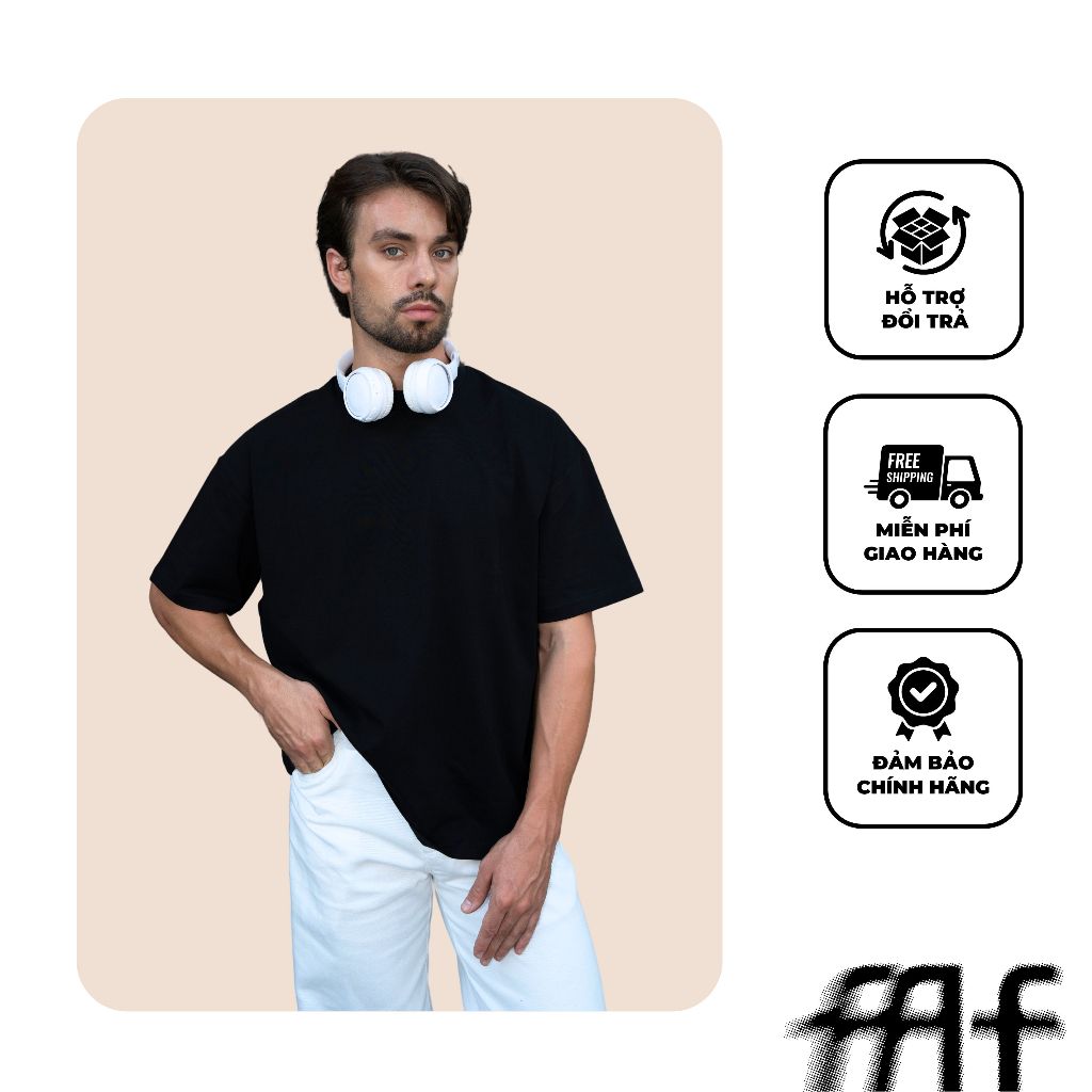Áo thun nam MetaForm áo thun trơn nam cổ tròn, tay ngắn vải cotton, dày dặn dáng đứng, phong cách hiện đại dễ phối đồ