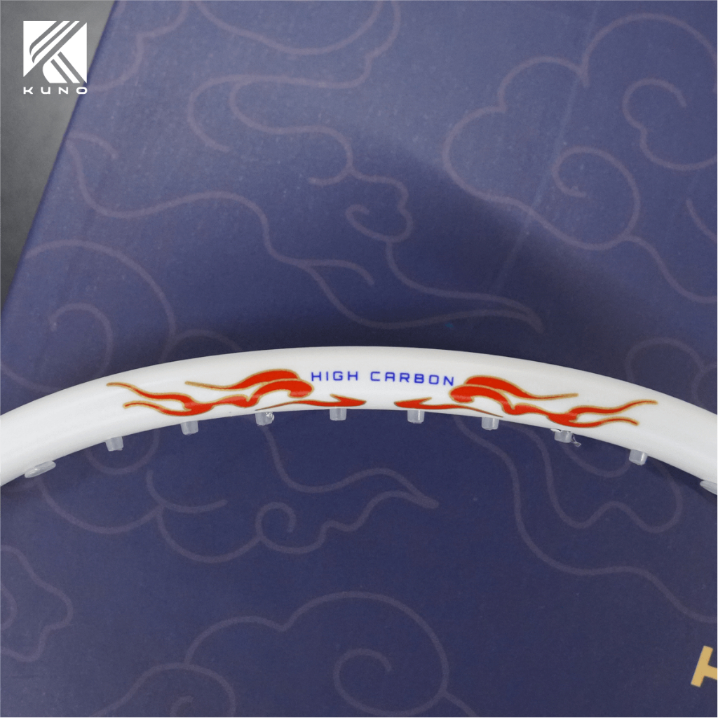 Ảnh Vợt cầu lông KUNO Kỳ Lân tấn công, trọng lượng 4U full carbon cao cấp được gia cố 2 lần chắc chắn 4