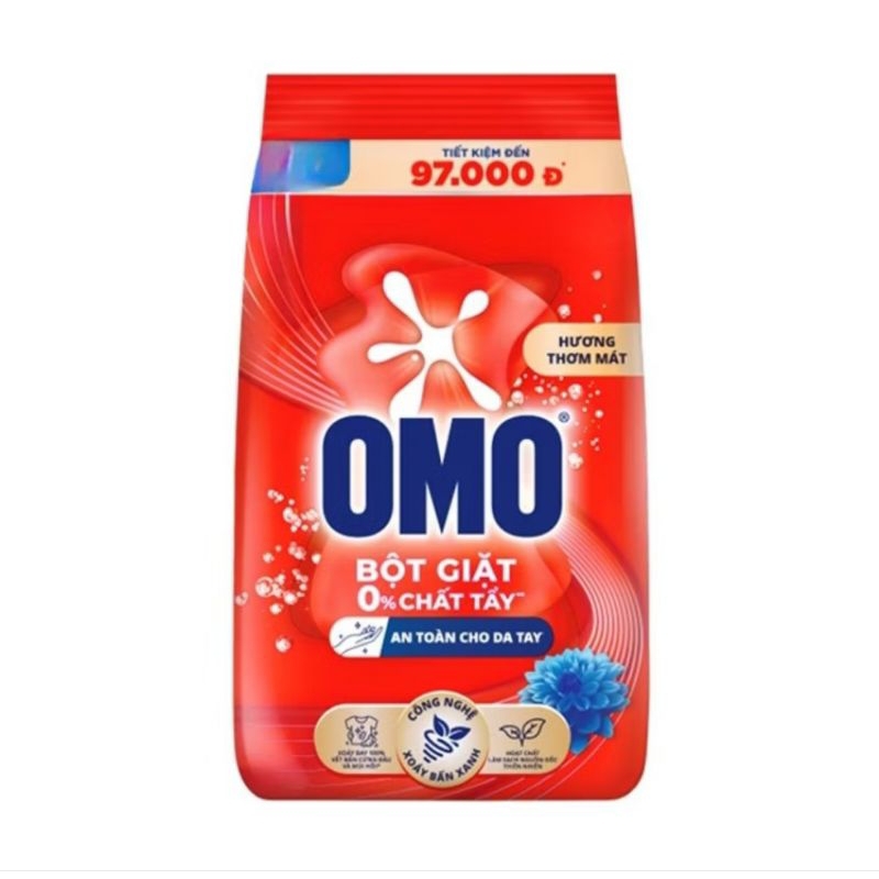 Bột giặt omo cửa trên tinh dầu thơm 5.5kg / 5.1kg