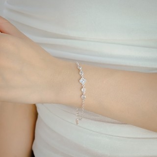 Lắc tay bạc LAMY Floral Lucky Stone Bracelet Silver 2214