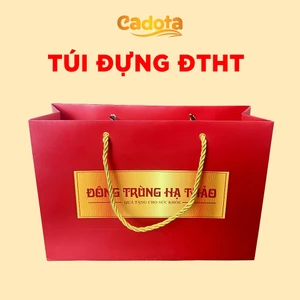 TÚI GIẤY ĐỰNG ĐÔNG TRÙNG HẠ THẢO CADOTA( quà tặng k bán )