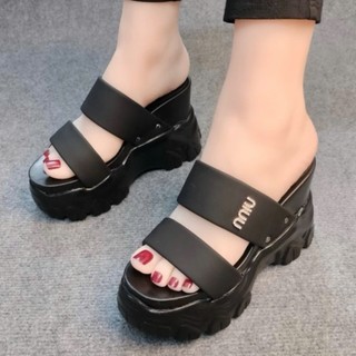 DÉP XUỒNG NỮ 2 QUAI TAG ĐÁ 10CM DA XỊN SIÊU ÊM, SIÊU NHẸ, SIÊU BỀN QQ