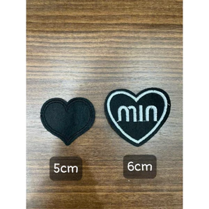 patch vải ủi nhiệt thêu hình thời trang sticker trái tim mới