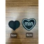 patch vải ủi nhiệt thêu hình thời trang sticker trái tim mới