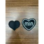 patch vải ủi nhiệt thêu hình thời trang sticker trái tim mới