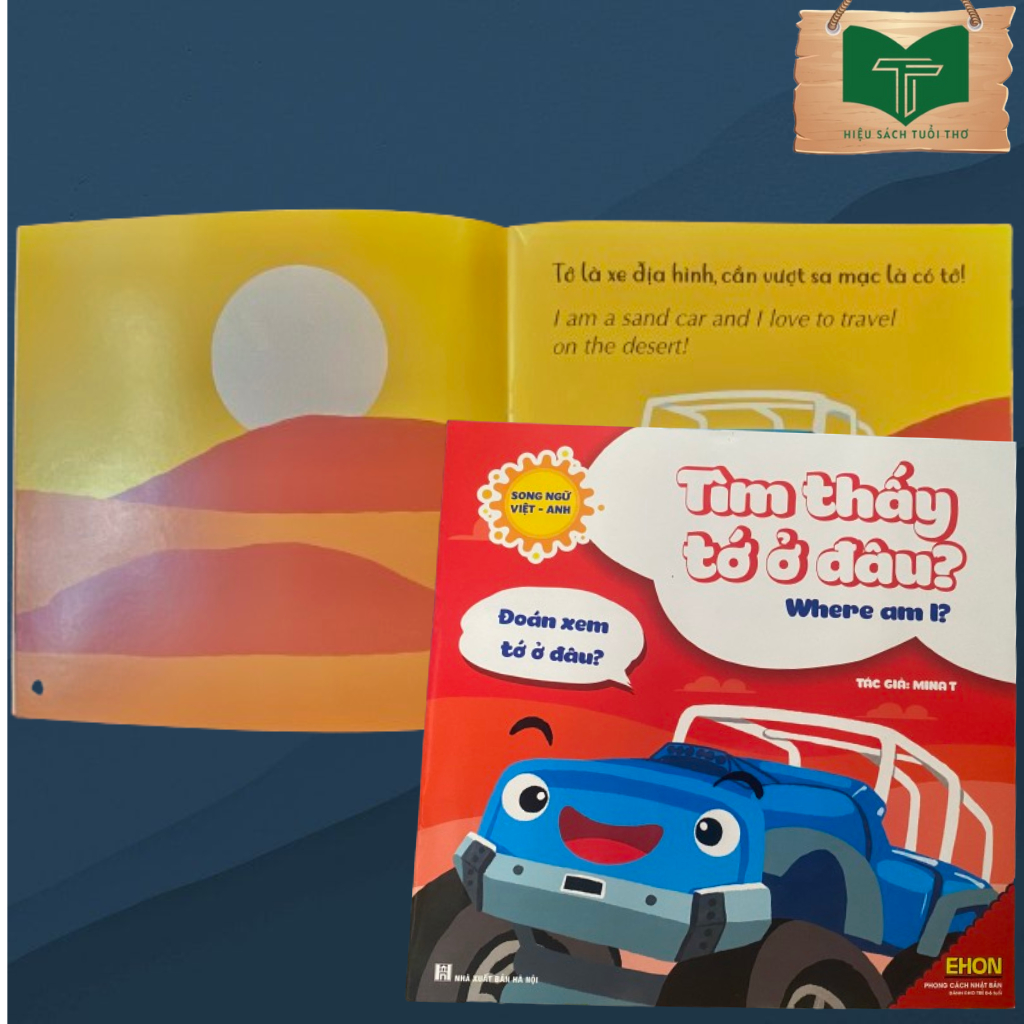 Sách - Combo bộ 6 cuốn Ehon Nhận biết + Bộ lông sắc màu (Song ngữ Việt - Anh)