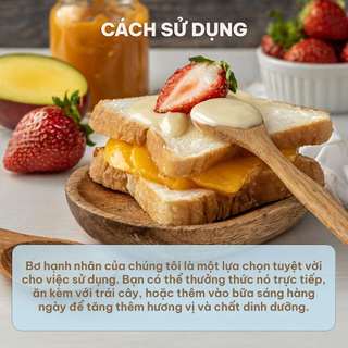 Bơ Hạnh Nhân Mịn 100% Ms. Hoi An - 1kg - Không Đường Không Dầu - Vitamin E Magie Eat Clean