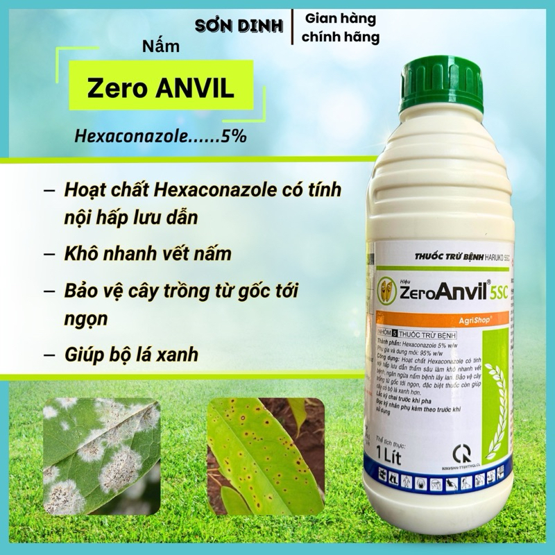 Trừ nấm zero Anvil phòng ngừa thán thư rỉ sắt nấm hồng phấn trắng cây ...
