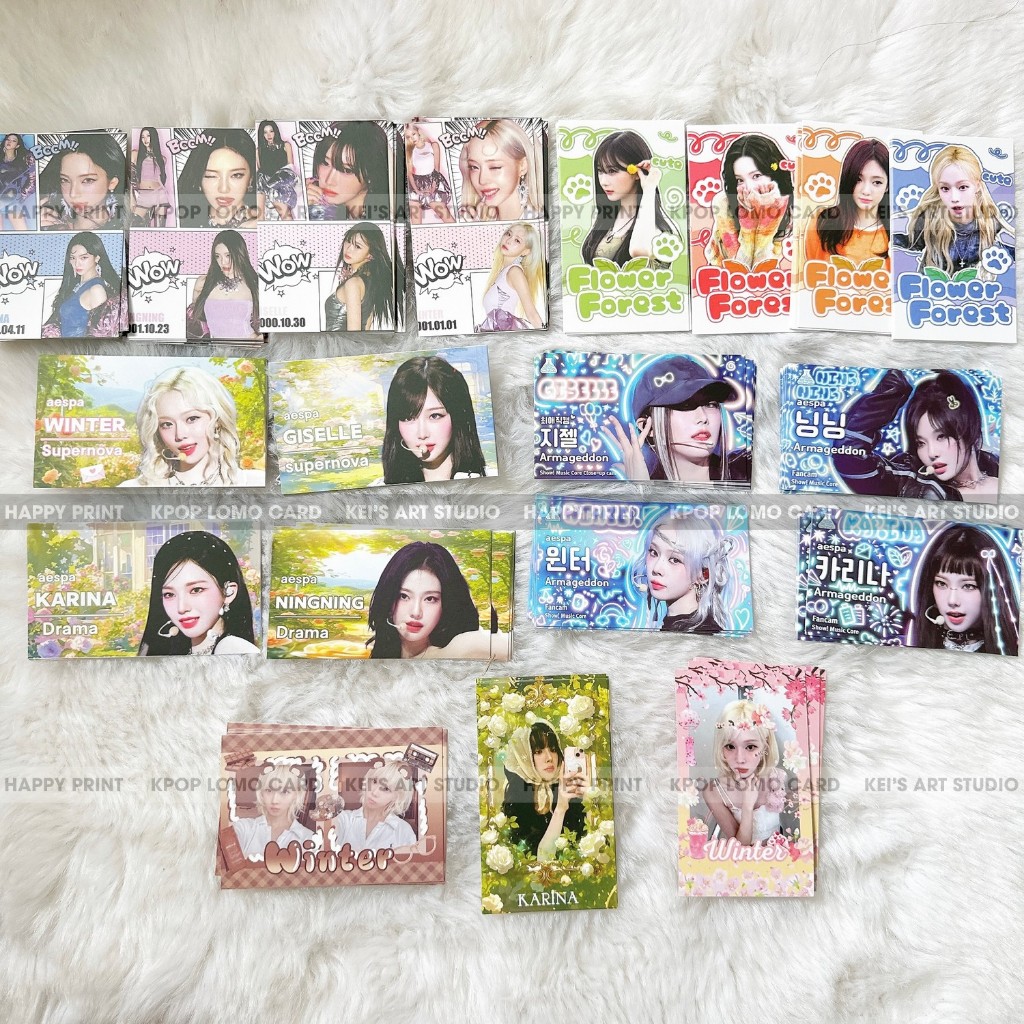 [GIÁ GOM] TỔNG HỢP CARD DES A.E.S.P.A (Karina, Winter, Giselle, Ningning)