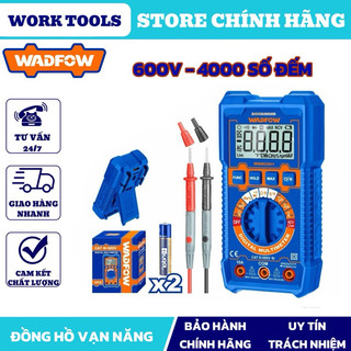 ĐỒ NGHỀ WADFOW Đồng hồ vạn năng 600V-4000 số đếm WDM2501