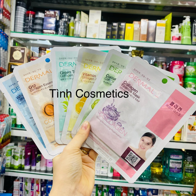 Mặt nạ Colagen Dermal Hàn Quốc đủ vị, mặt nạ dưỡng da, tái tạo dưỡng ...