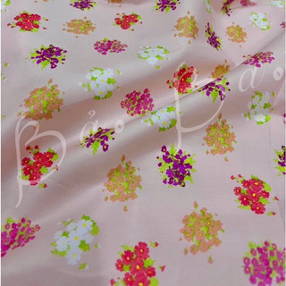 Vải Xi Cotton Hoa Màu Neon Mềm Mướt Rũ Khổ 1m50