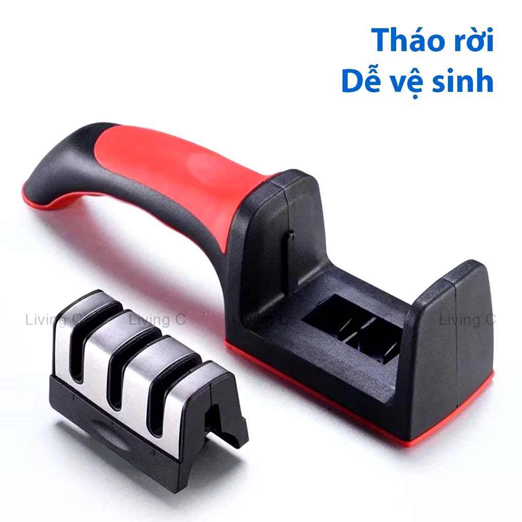 Dụng Cụ Mài Dao Cầm Tay , MÀI DAO KÉO 3 RANH siêu tiện ích
