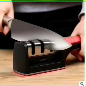 Dụng Cụ Mài Dao Cầm Tay , MÀI DAO KÉO 3 RANH siêu tiện ích