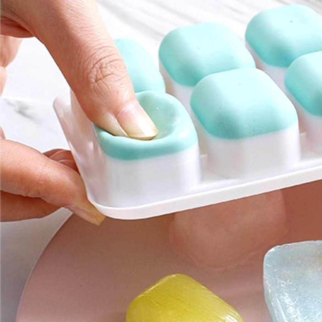 Khay Làm Đá Silicon Và Thạch Hoa Quả Có Nắp Đậy Cao Cấp