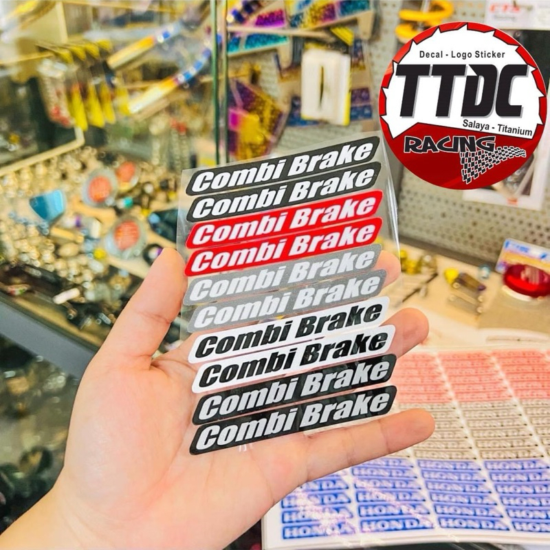 [ 1 cặp ] Tem Decal Logo Combi Brake 🚗 🏻💯 | Shopee Việt Nam