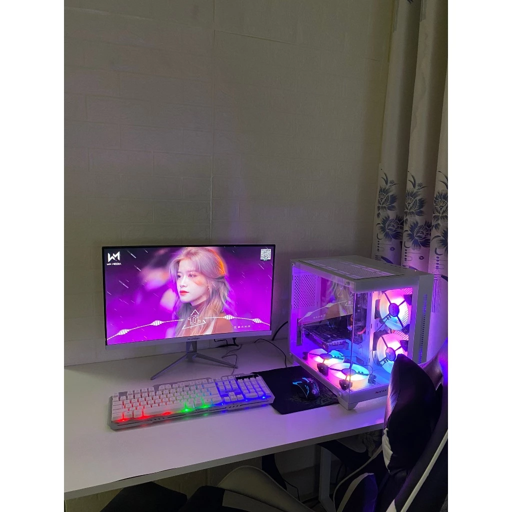 Case Máy Tính Bể Cá Hai Mặt Kính  Core i7 i5 i3, Ram 8Gb/16Gb, SSD 256 GB Card Rời GT7xx Chơi Mượt Mọi Game Online