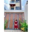 Váy gấm đỏ hoa ngực cổ vuông – thiết kế cao cấp Kim Thoa Design | Kèm feedback khách xinh