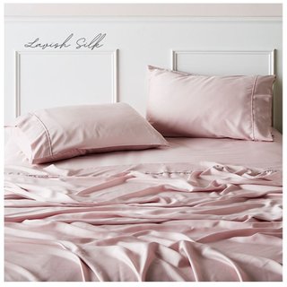 (DEAL HỜI) Ga giuòng drap lẻ Lụa LS Hàng loại 1 cao cấp mát lạnh_Hồng Phấn
